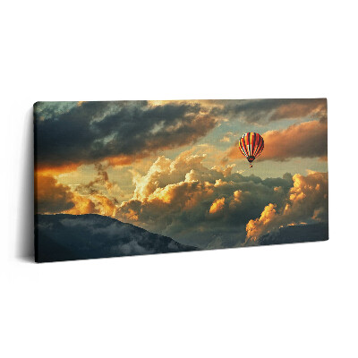 Vászonkép nyomtatás 120x60 Ballonrepülés a felhők között