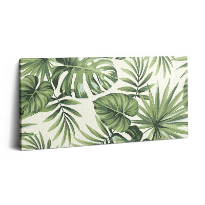 Vászonkép nyomtatás 120x60 Monstera levél illusztráció
