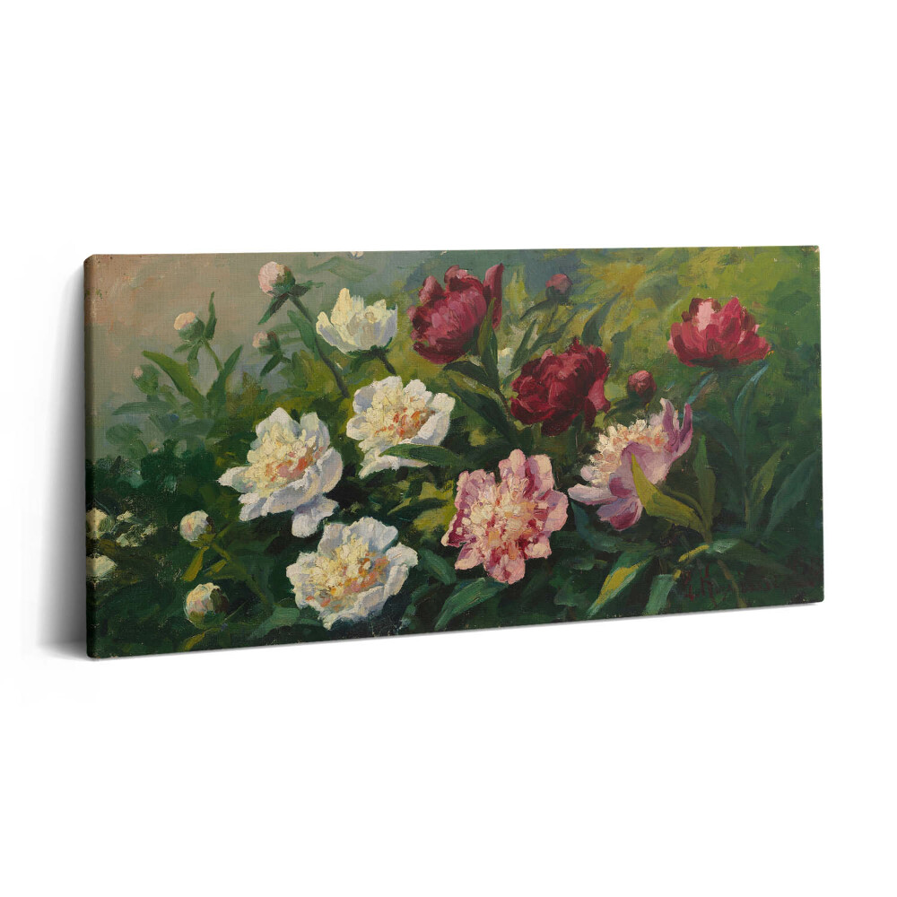 Vászonkép nyomtatás 120x60 Gyönyörű virágokat festettem