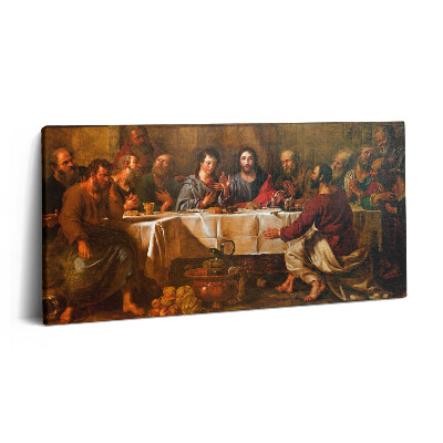 Vászonkép nyomtatás 120x60 Jézus utolsó vacsorája az apostolok