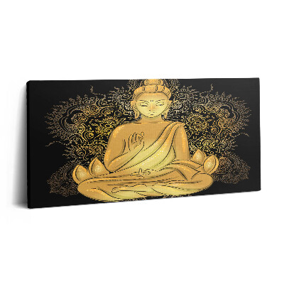 Vászonkép nyomtatás 120x60 Arany Zen Buddha