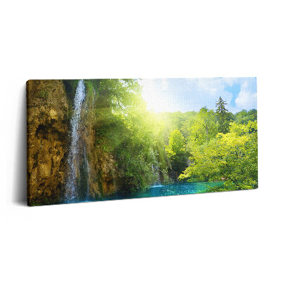 Vászonkép nyomtatás 120x60 Kék lagúna táj