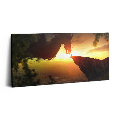 Vászonkép nyomtatás 120x60 Fantázia világ sárkány