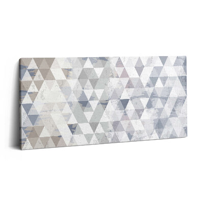 Vászonkép nyomtatás 120x60 Geometrikus minta háromszögekkel