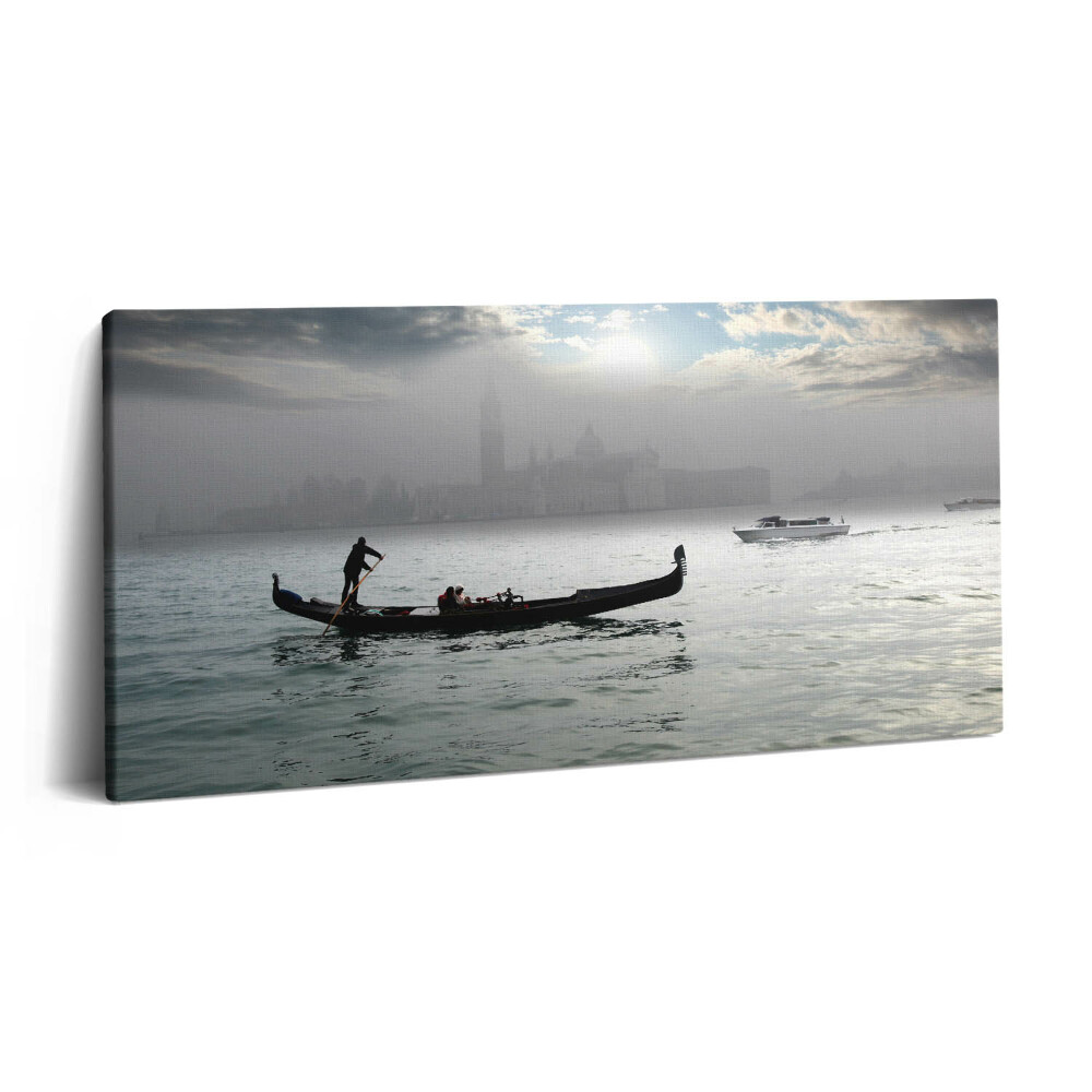 Vászonkép nyomtatás 120x60 Velencei gondolák