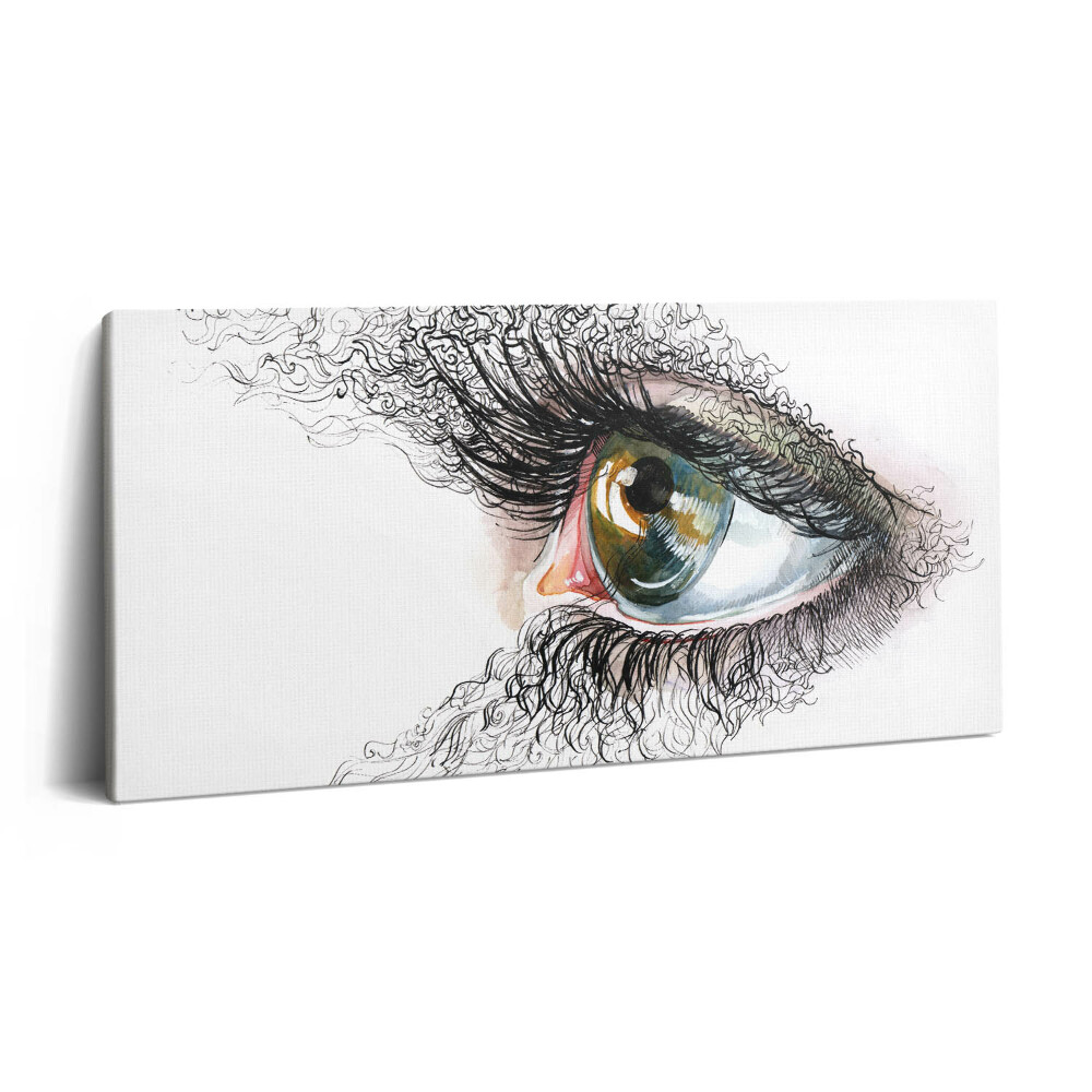 Vászonkép nyomtatás 120x60 Az emberi szem rajza