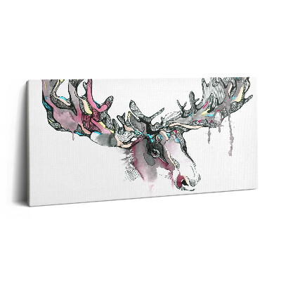Vászonkép nyomtatás 120x60 Elk absztrakció
