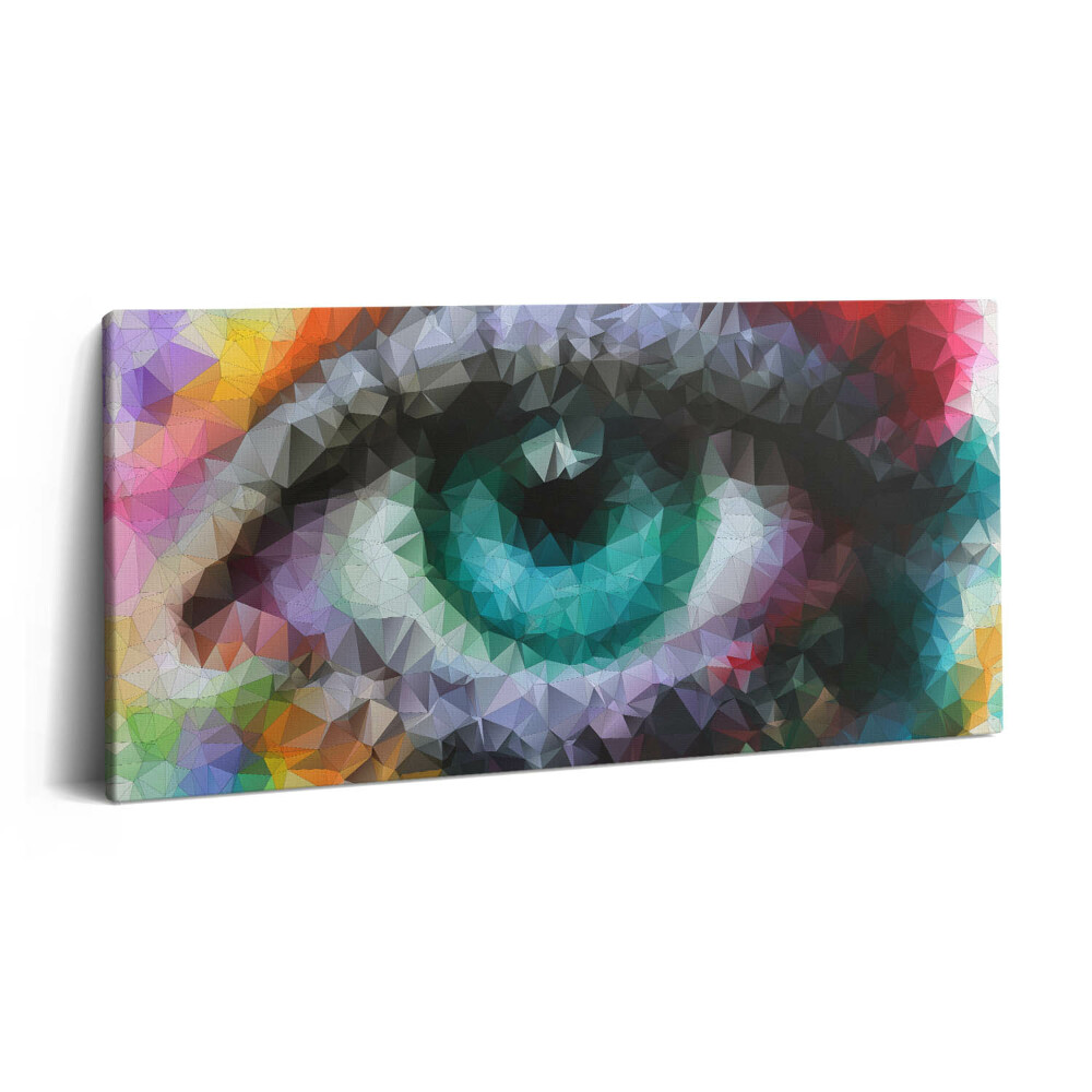 Vászonkép nyomtatás 120x60 Gyönyörű színes emberi szem