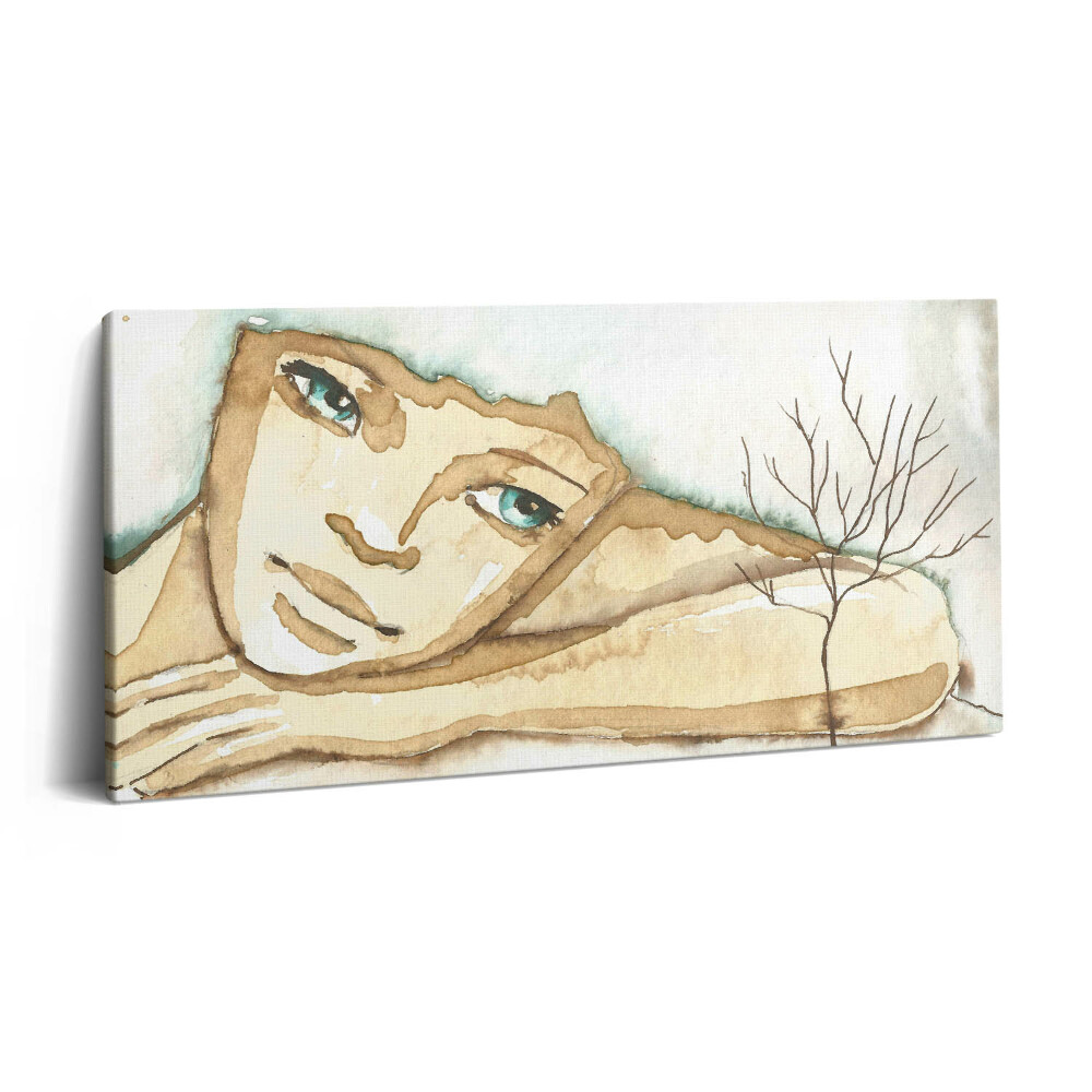 Vászonkép nyomtatás 120x60 Egy nő portréja