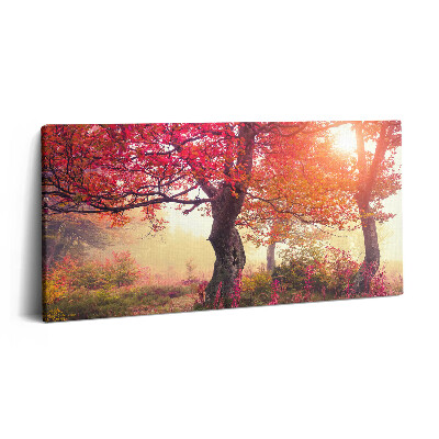 Vászonkép nyomtatás 120x60 Őszi fák