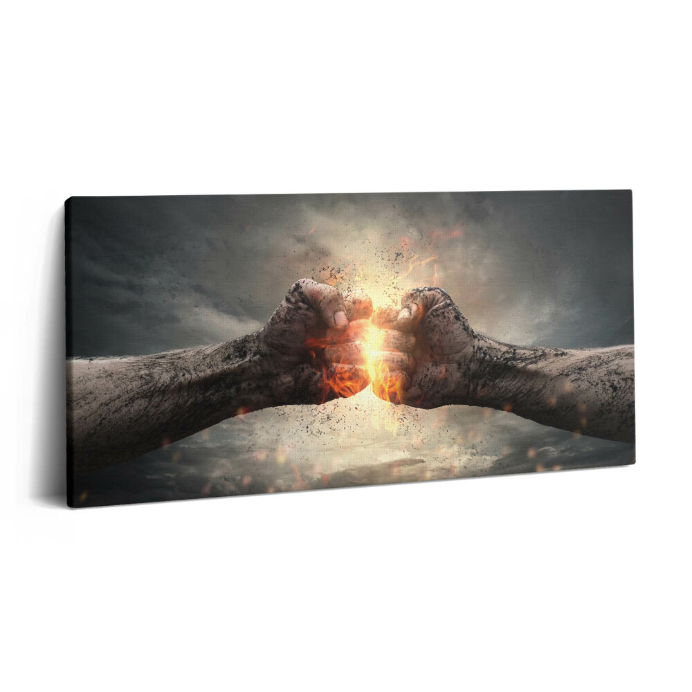 Vászonkép nyomtatás 120x60 Egy ököl ereje és hatalma