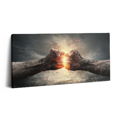 Vászonkép nyomtatás 120x60 Egy ököl ereje és hatalma