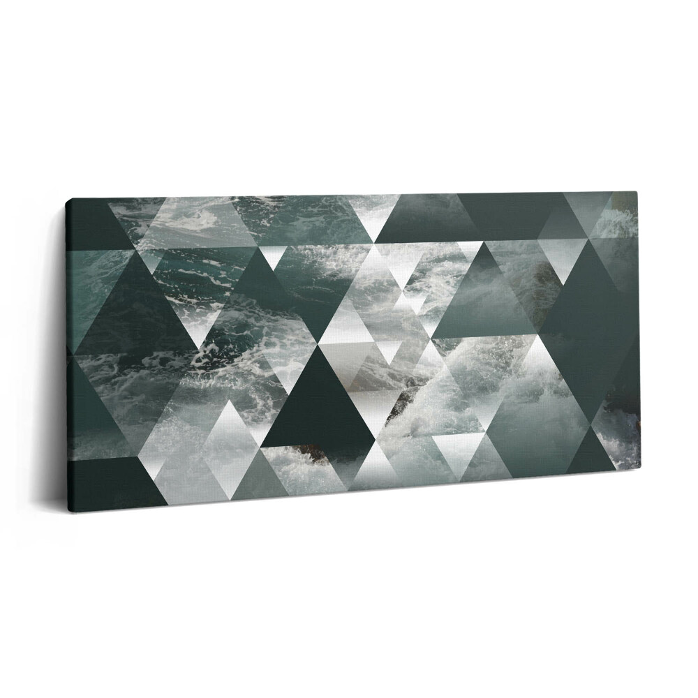 Vászonkép nyomtatás 120x60 Tengeri hullámok geometriai absztrakciója