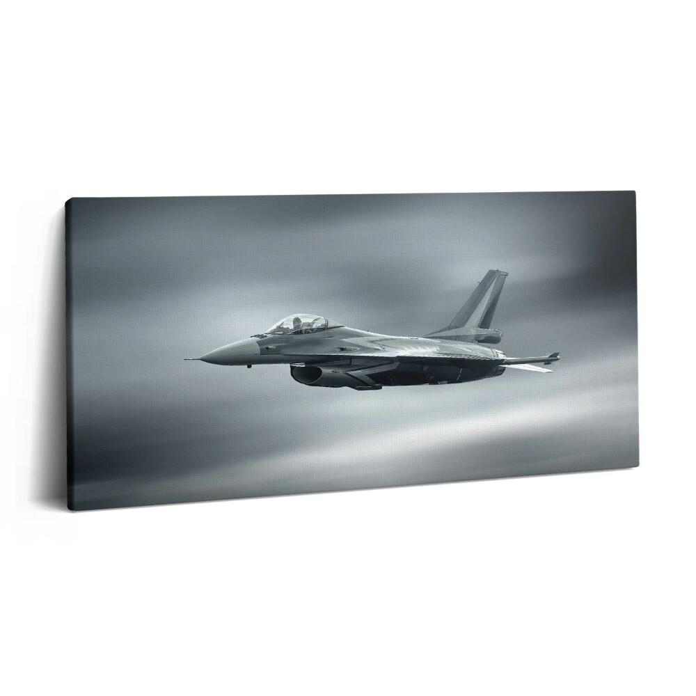 Vászonkép nyomtatás 120x60 Katonai repülőgép repülés közben