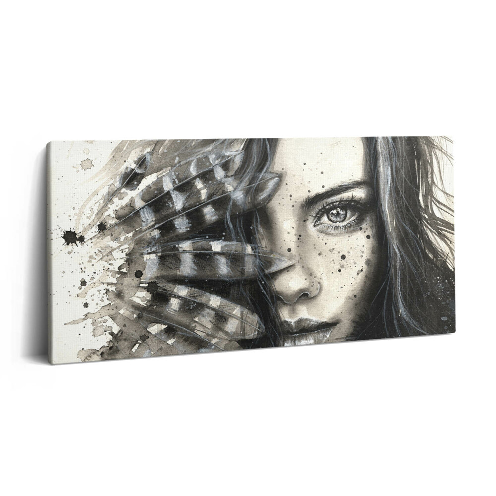 Vászonkép nyomtatás 120x60 Festett portré