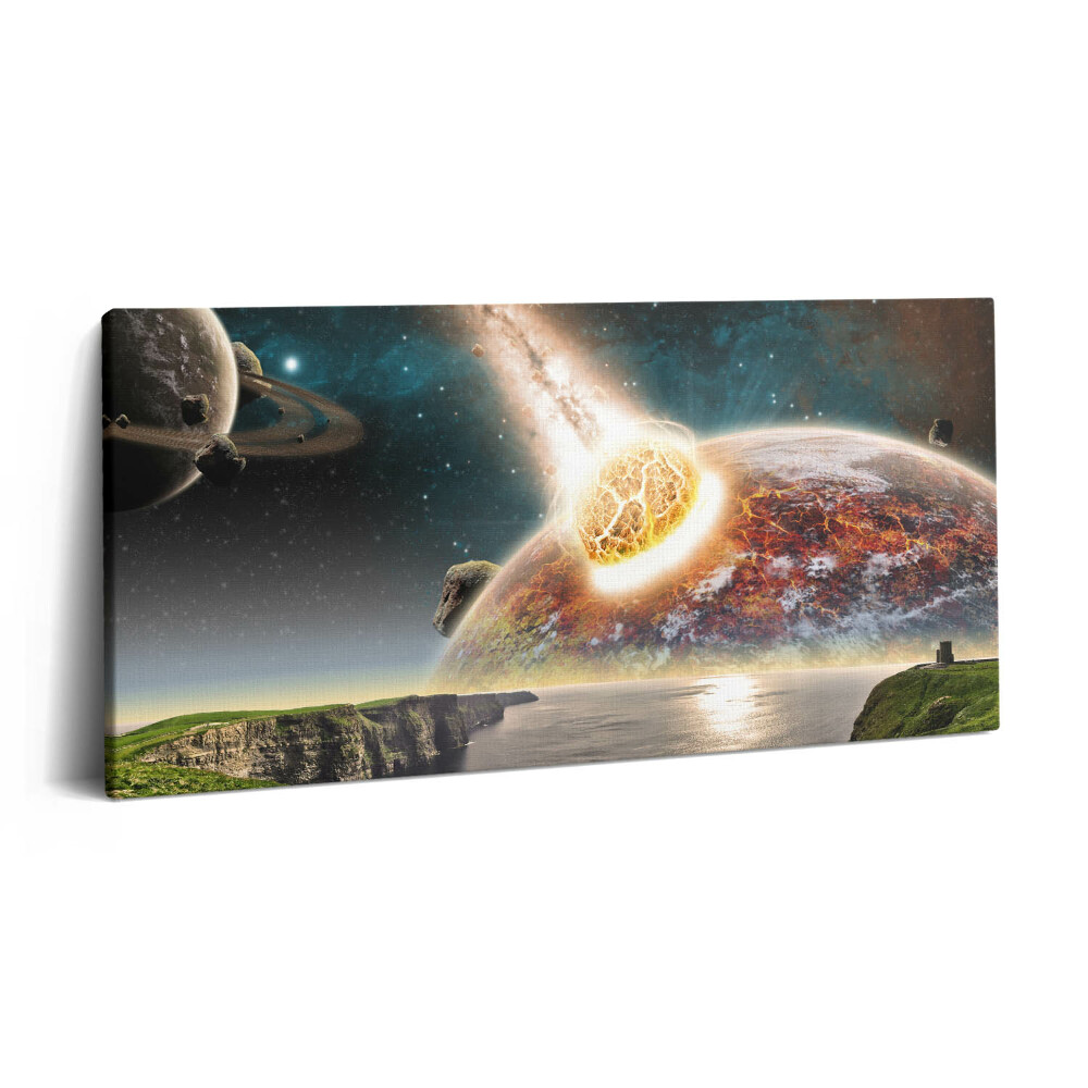 Vászonkép nyomtatás 120x60 Világvége bolygók