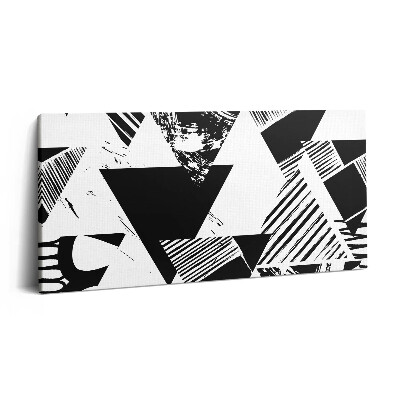 Vászonkép nyomtatás 120x60 Absztrakt geometriai mintás háromszögek