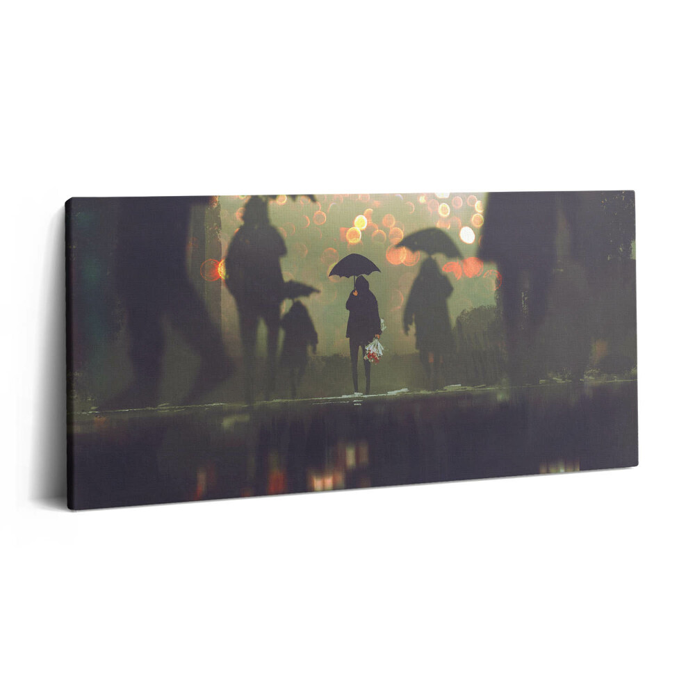 Vászonkép nyomtatás 120x60 Emberek árnyékkal