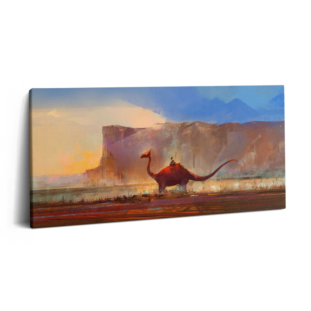 Vászonkép nyomtatás 120x60 Dinoszauruszok