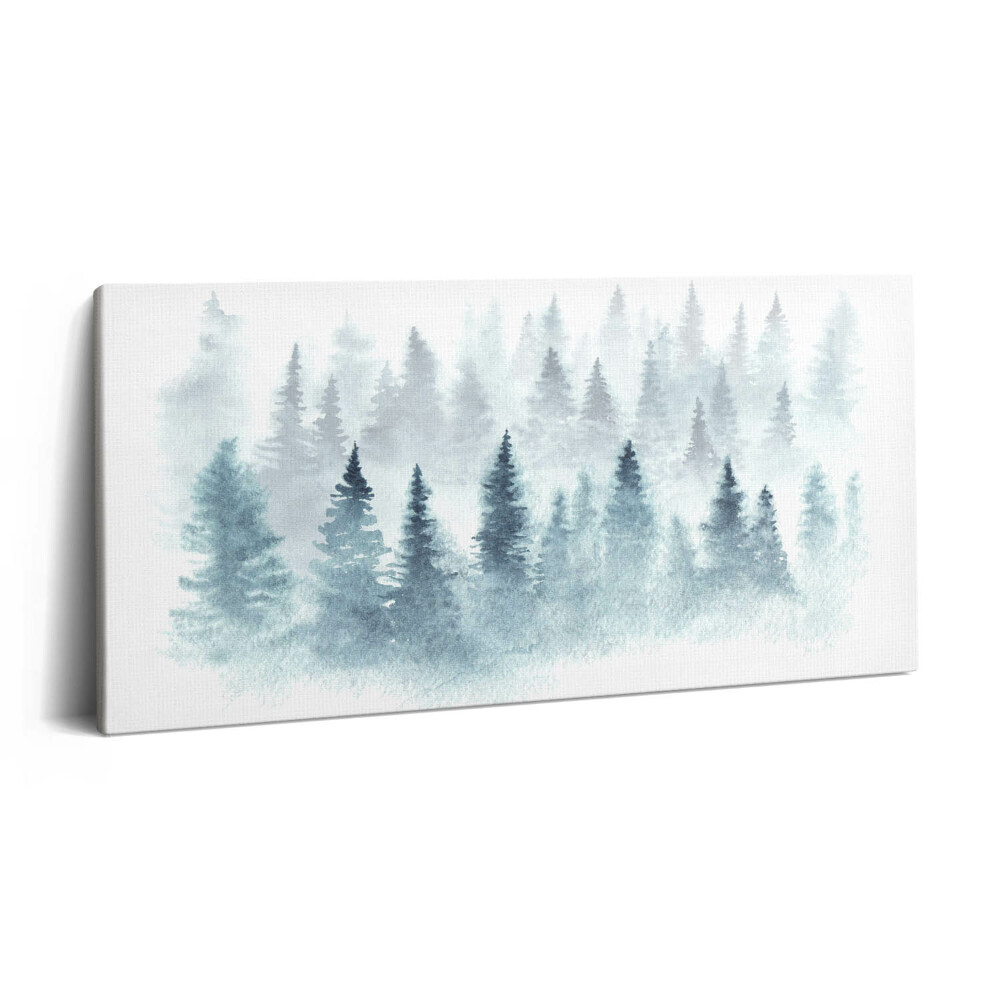 Vászonkép nyomtatás 120x60 Téli erdő