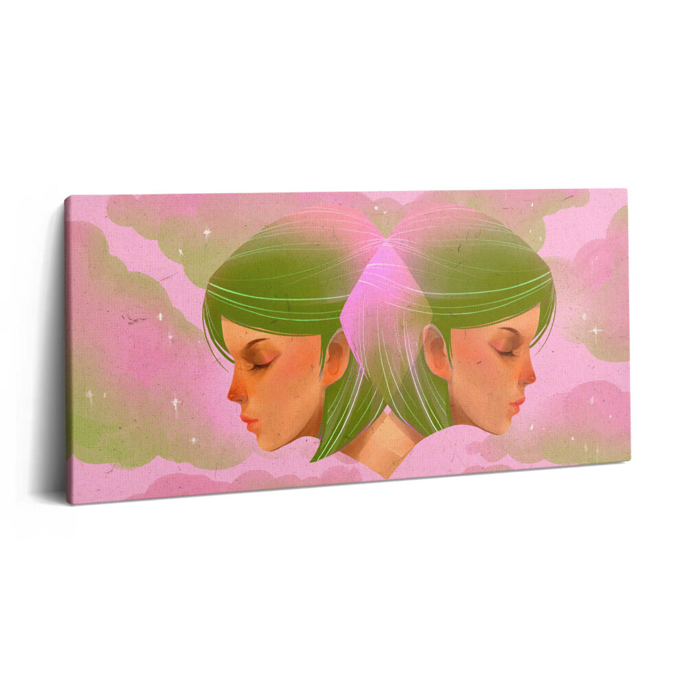 Vászonkép nyomtatás 120x60 Absztrakt női portré