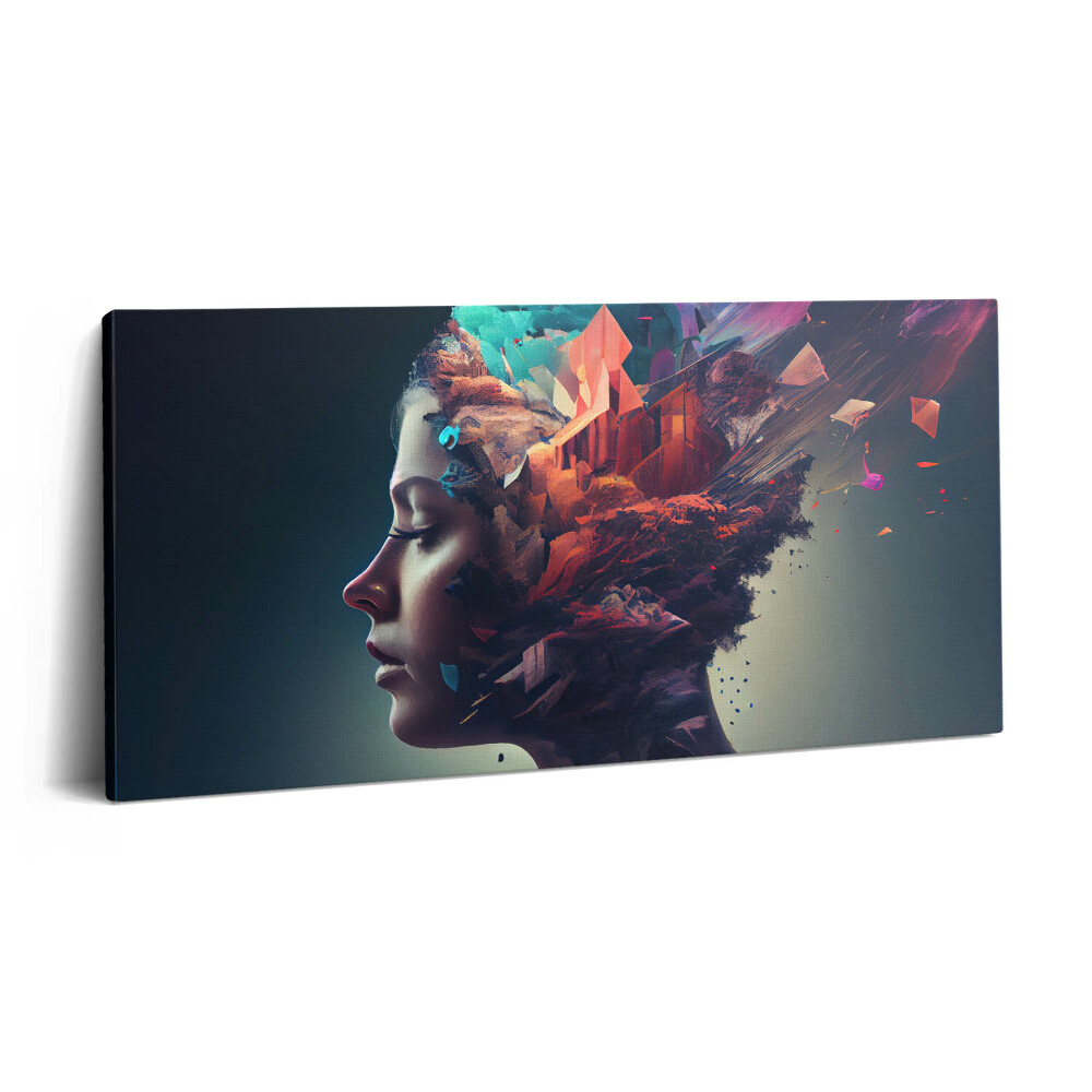 Vászonkép nyomtatás 120x60 Absztrakt nő érzelmek