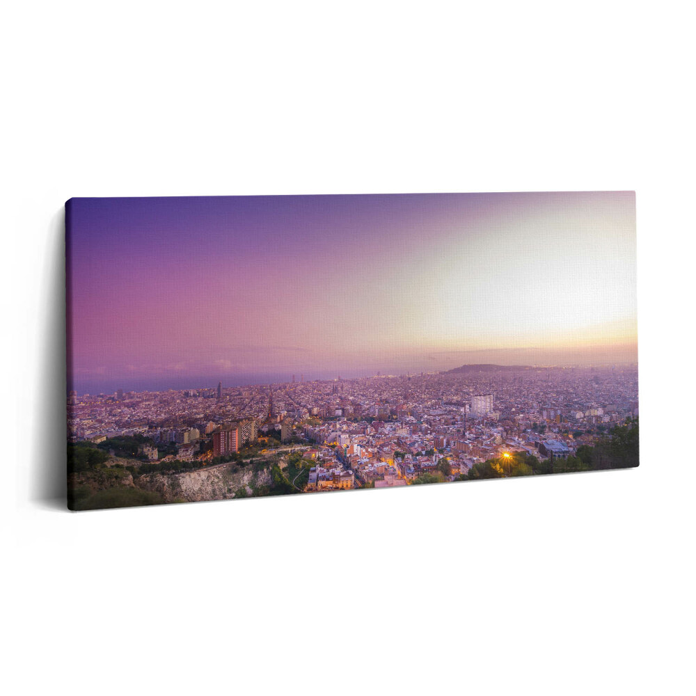 Vászonkép nyomtatás 120x60 Bunkerek Barcelonában El Carmel