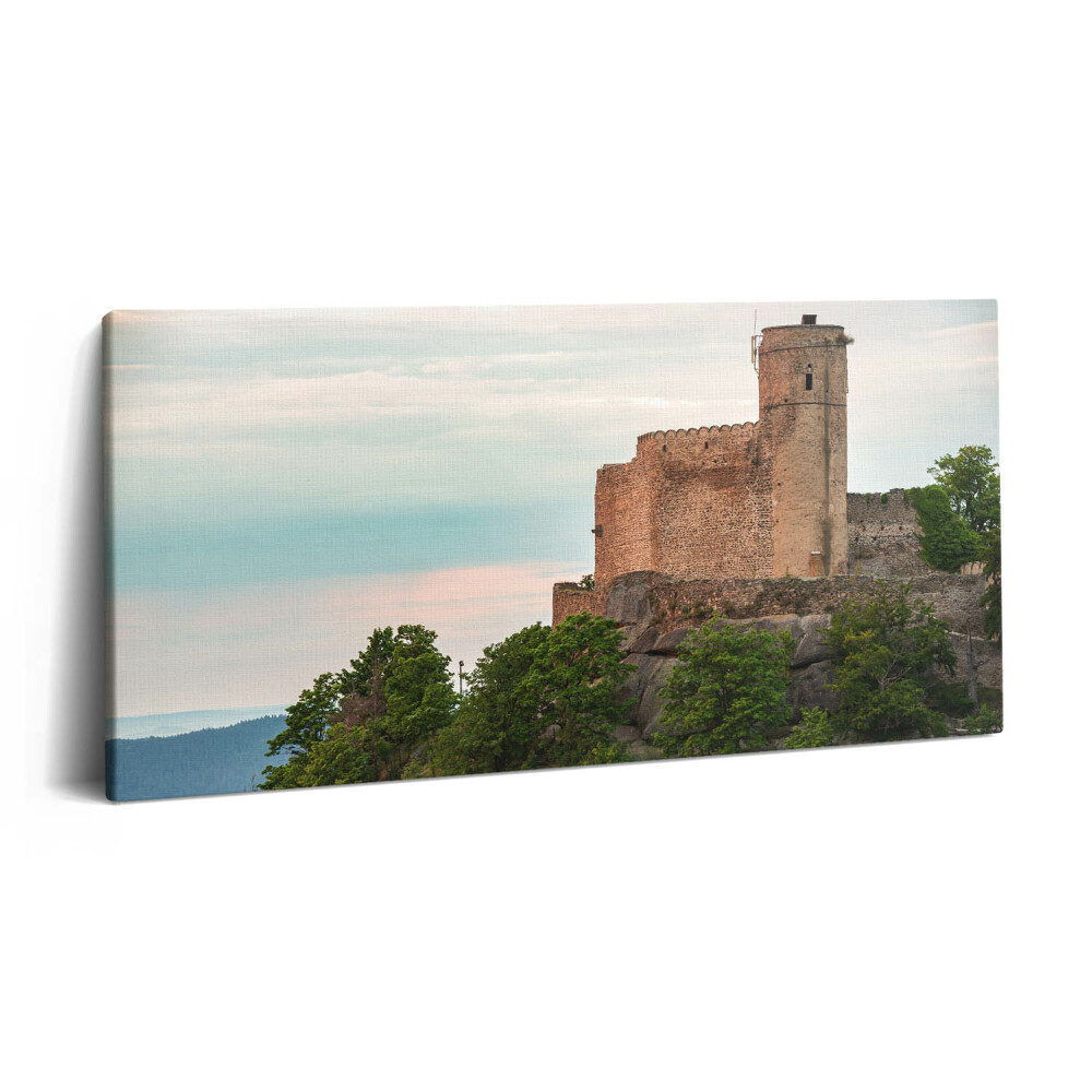 Vászonkép nyomtatás 120x60 Chojnik kastély Jelenia Górában