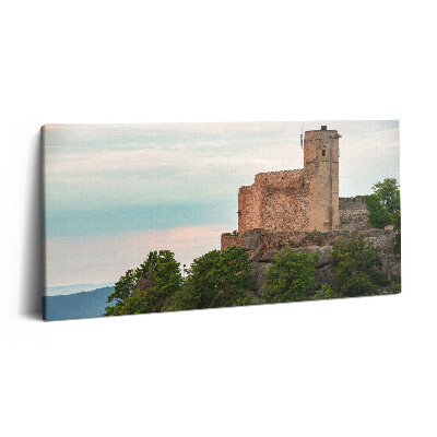 Vászonkép nyomtatás 120x60 Chojnik kastély Jelenia Górában