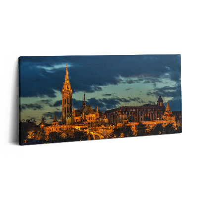 Vászonkép nyomtatás 120x60 Mátyás-templom Budapesten