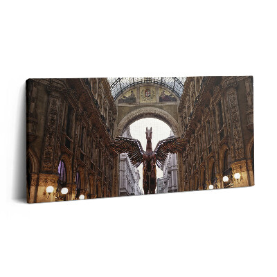 Vászonkép nyomtatás 120x60 A ló emlékműve Milánóban