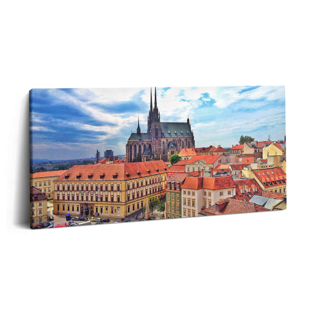 Vászonkép nyomtatás 120x60 Brno látképe