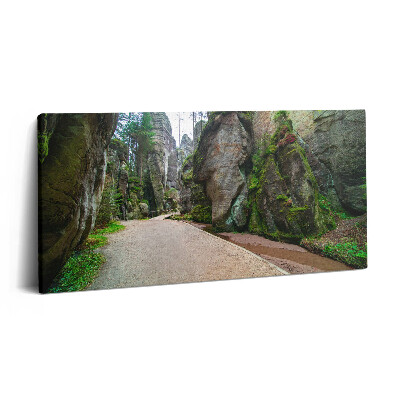 Vászonkép nyomtatás 120x60 Sziklaváros a Cseh Köztársaságban