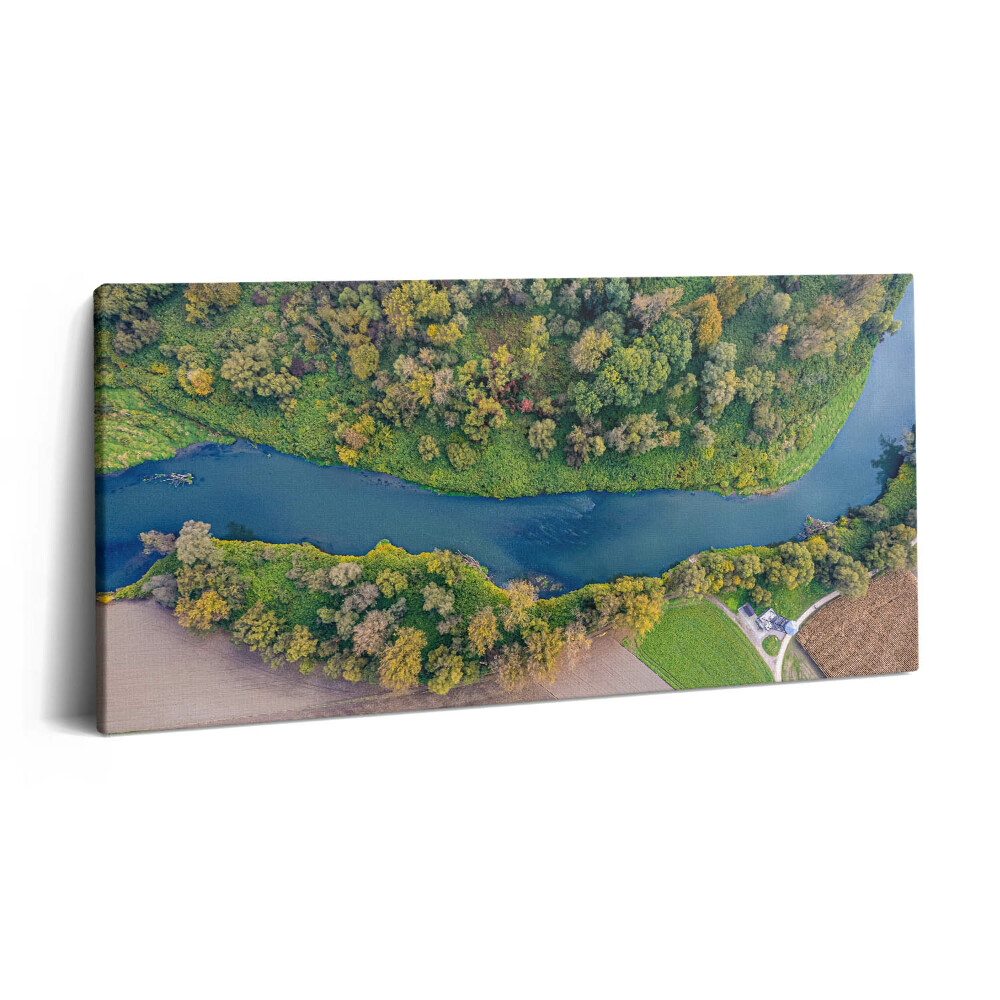 Vászonkép nyomtatás 120x60 Odera folyó a Cseh Köztársaságban