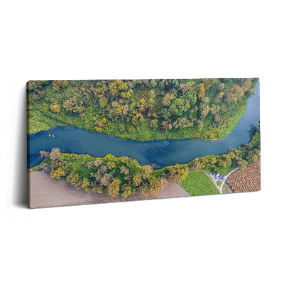 Vászonkép nyomtatás 120x60 Odera folyó a Cseh Köztársaságban