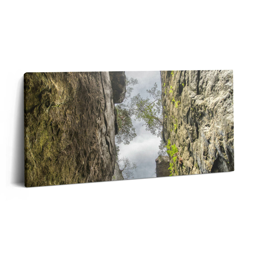 Vászonkép nyomtatás 120x60 Sziklaváros a Cseh Köztársaságban