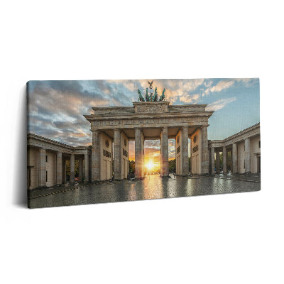 Vászonkép nyomtatás 120x60 Brandenburgi kapu Berlinben