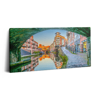 Vászonkép nyomtatás 120x60 Naplemente Birminghamben Angliában
