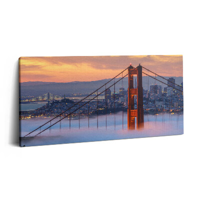 Vászonkép nyomtatás 120x60 San Francisco hídja
