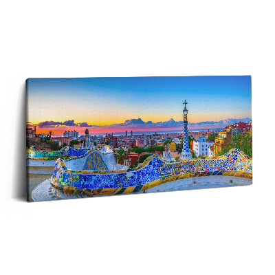 Vászonkép nyomtatás 120x60 Panoráma egy spanyol városról