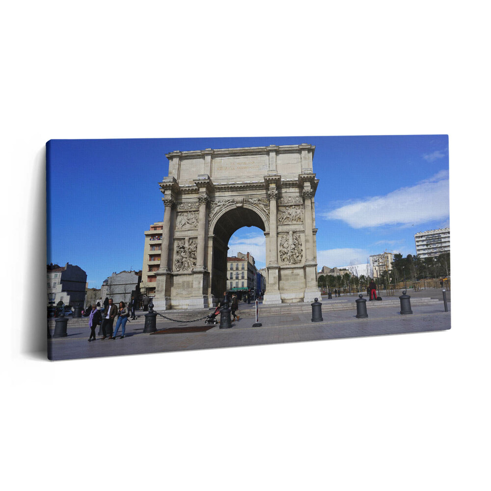 Vászonkép nyomtatás 120x60 Diadalív Marseille-ben Franciaországban
