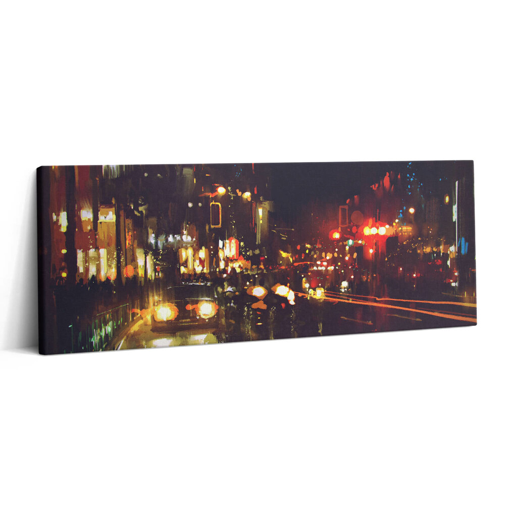 Canvas kép 125x50 Elmosódott festett város