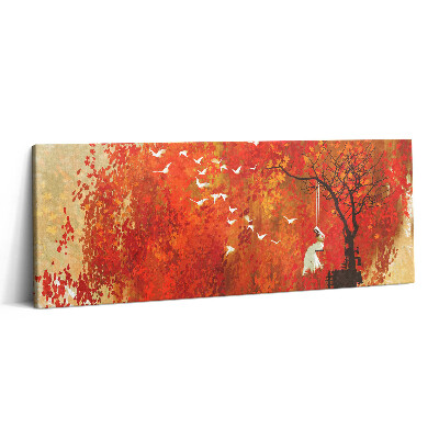 Canvas kép 125x50 Ártatlan menyasszony ősszel