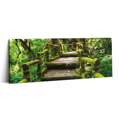 Canvas kép 125x50 Fából készült gyaloghíd - agroturizmus