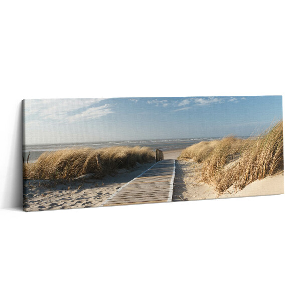 Canvas kép 125x50 Tengerpart és kilátás a tengerre