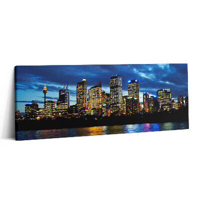 Canvas kép 125x50 Egy esti séta Sydneyben