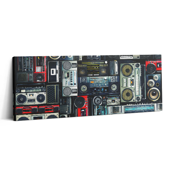 Canvas kép 125x50 Zene - Vintage Boombox