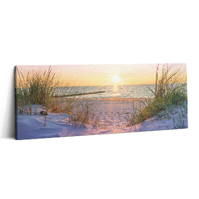 Canvas kép 125x50 Lengyel tenger - napozás