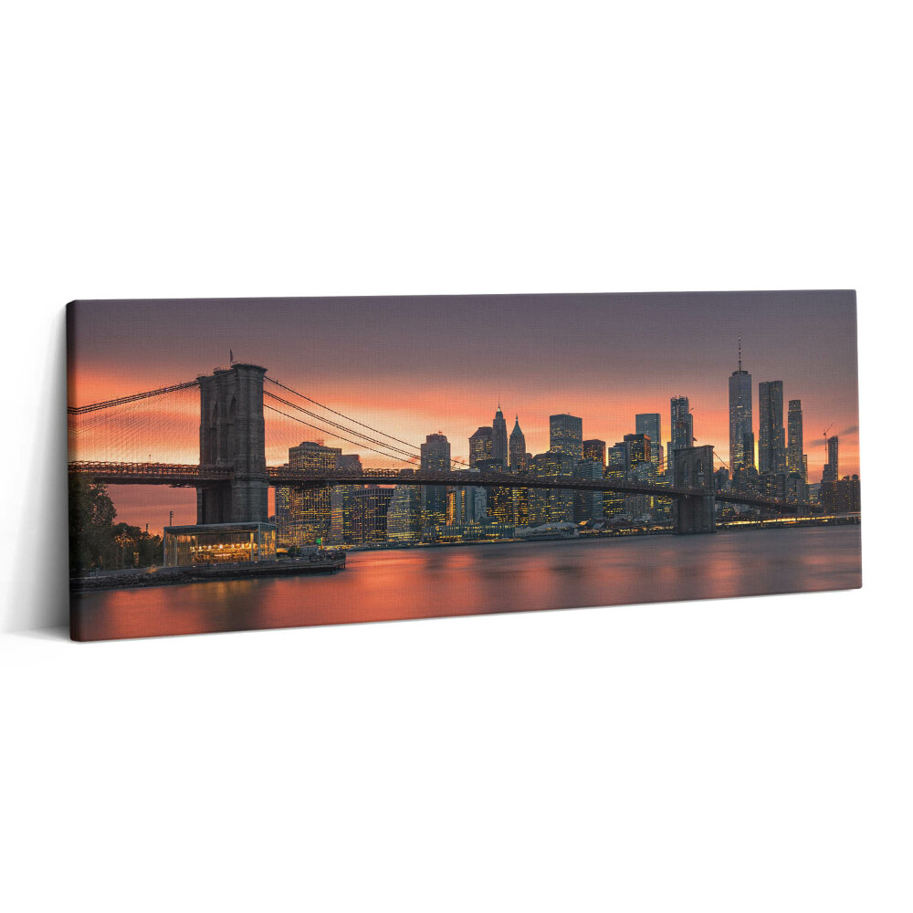 Canvas kép 125x50 Keleti folyó New Yorkban