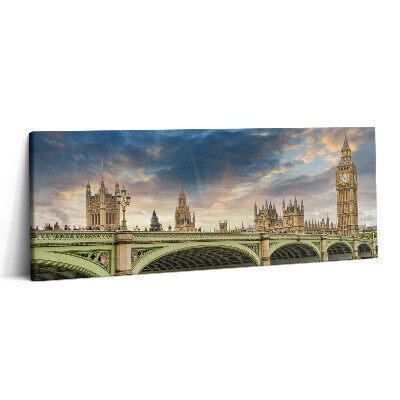 Canvas kép 125x50 Londoni építészeti tájkép